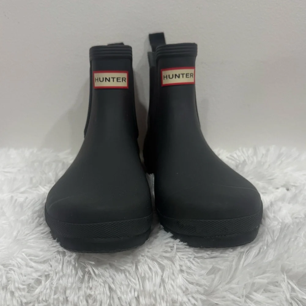 Hunter Original Chelsea Matte Ankle Rain Boots Women’s 11 Black EU 43 UK 9